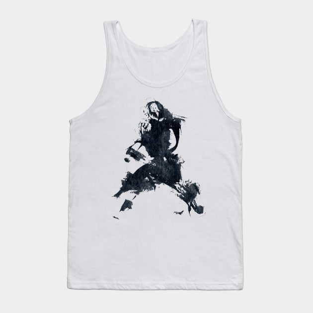 Japanese Martial Arts Worrior - INK Tank Top by Nikokosmos